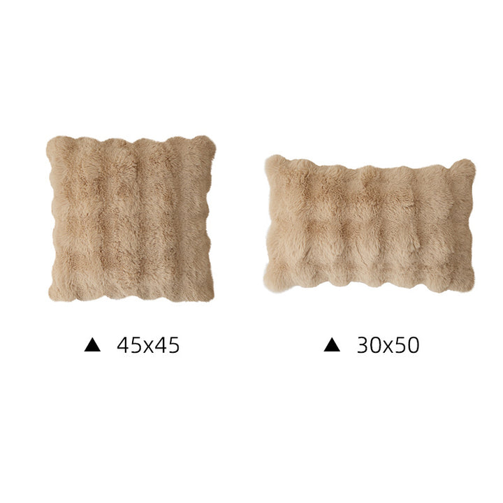 Luxurious faux fur decorative cushion set Bowlift