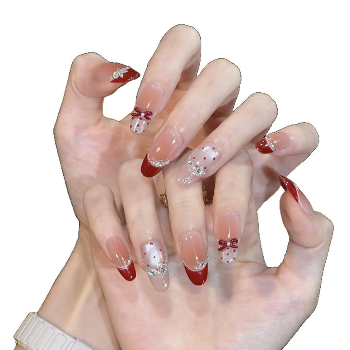 Playful Animal-Themed Press-On Nail Art
