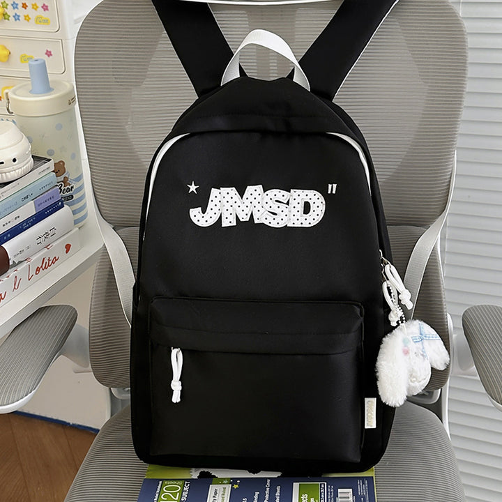 Trendy Casual Daypack with Cute Character Accent Bowlift