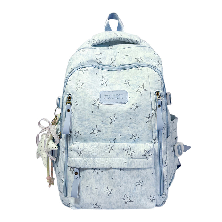Stylish Star-Emblazoned Everyday Backpack Bowlift