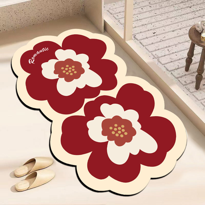 Decorative Flower-Shaped Floor Mat Bowlift