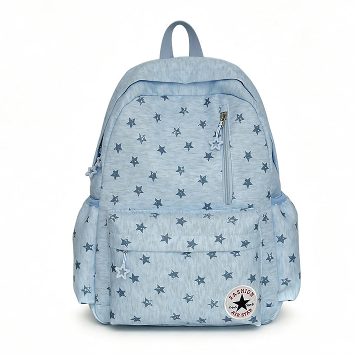 Star-Embellished Casual Backpack Bowlift