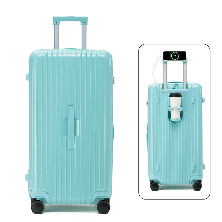 Hard-Shell Travel Suitcase with Multiple Sizes and Colors