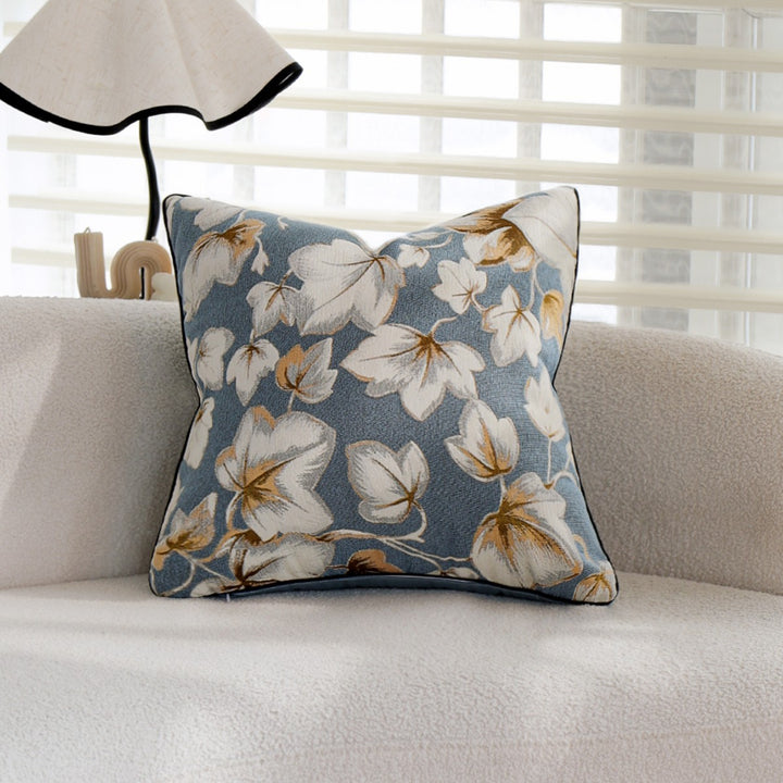Decorative pillow with floral design