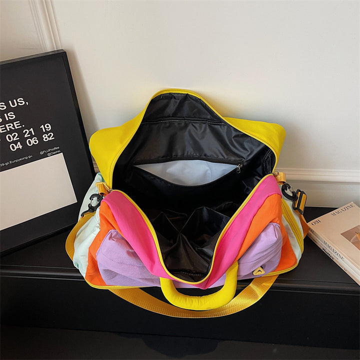Colorful Multi-Pocket Travel Duffle Bag Bowlift