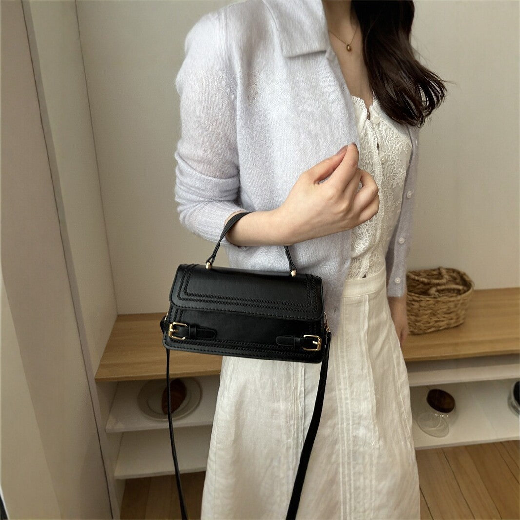 Elegant Structured Handheld Satchel