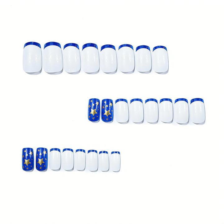 Star-Embellished Acrylic Nail Extensions Bowlift