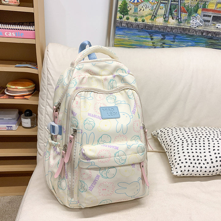 Fun Character Print Backpack Bowlift