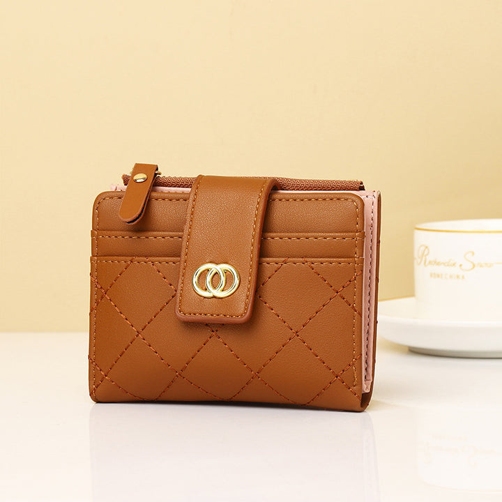 Elegant Quilted Zippered Wallet