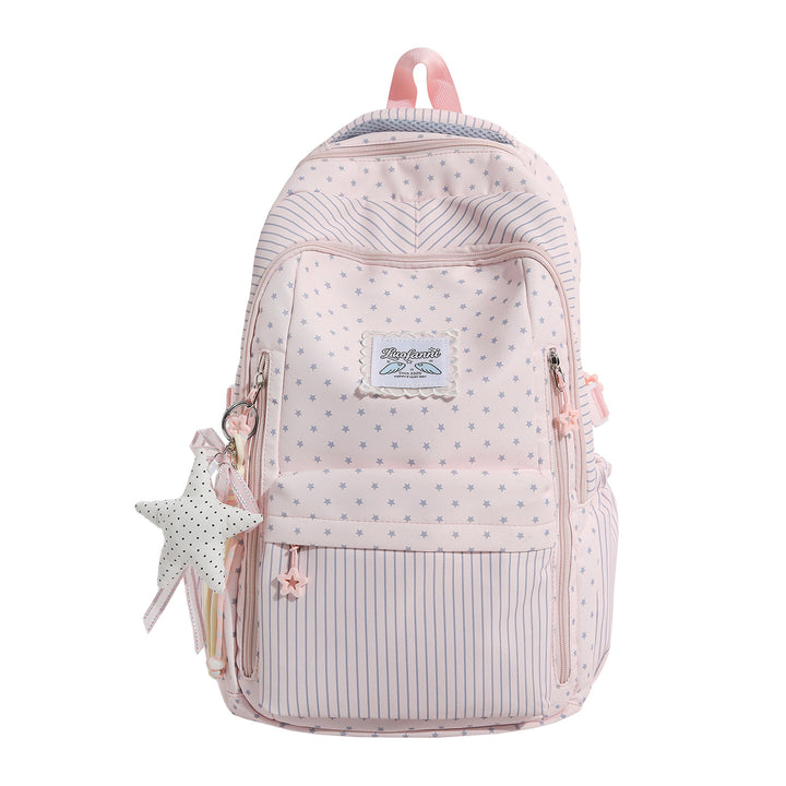 Whimsical Star-Embellished School Backpack Bowlift