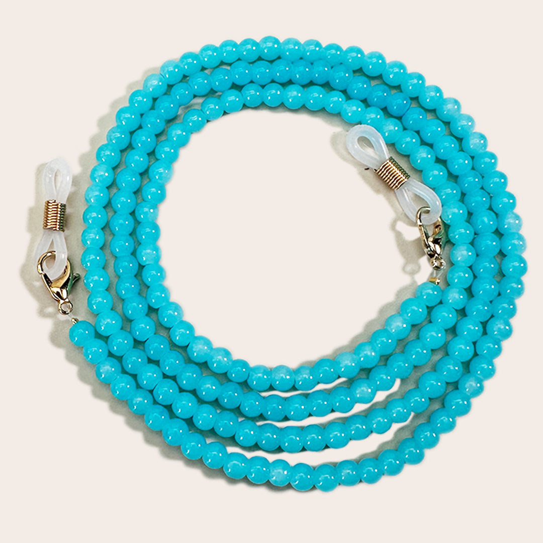 Elegant Beaded Eyewear Retainer Chain Bowlift
