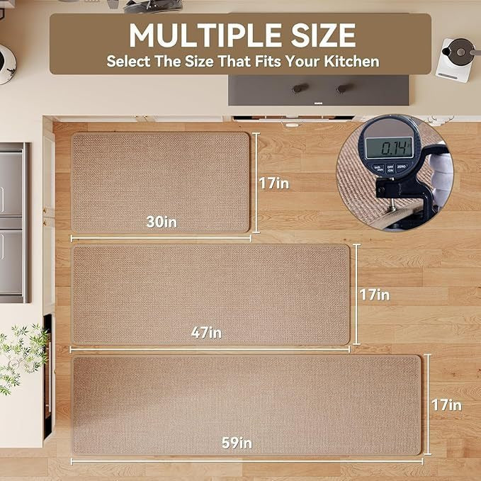 Kitchen Comfort Anti-Fatigue Mat Bowlift
