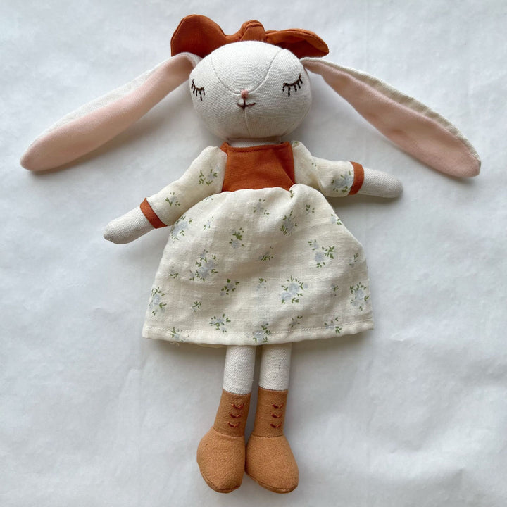 Soft Linen Superhero Mouse Plush with Detachable Cape