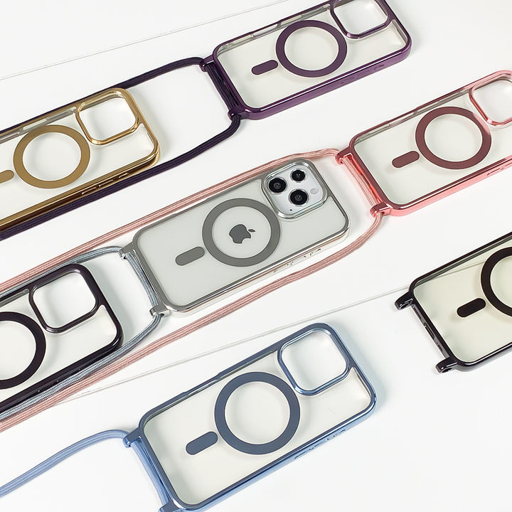 Magnetic Crossbody Phone Case with Adjustable Strap Bowlift