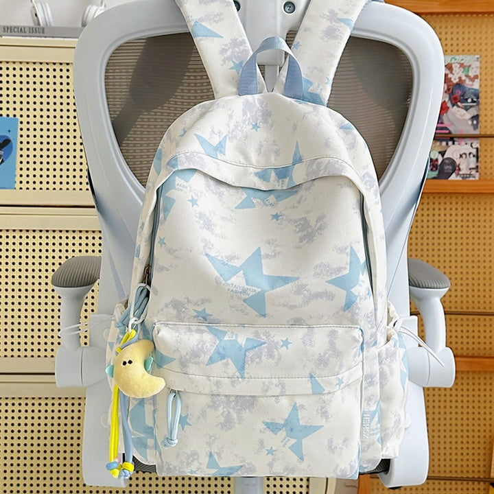 Trendy Star-Printed Backpack Bowlift