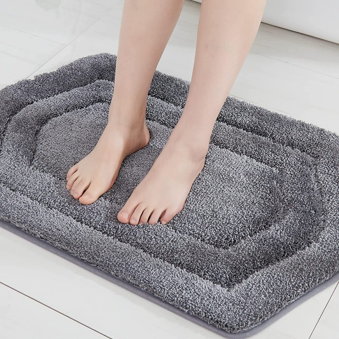 Plush Grass Texture Bath Mat