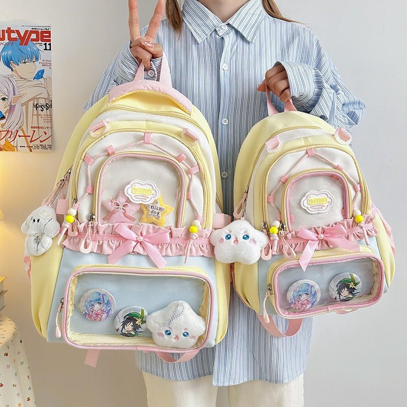 Multi-Functional Clear Front Backpack Bowlift