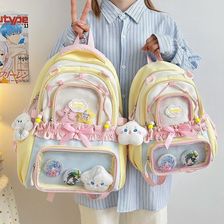 Multi-Functional Clear Front Backpack Bowlift