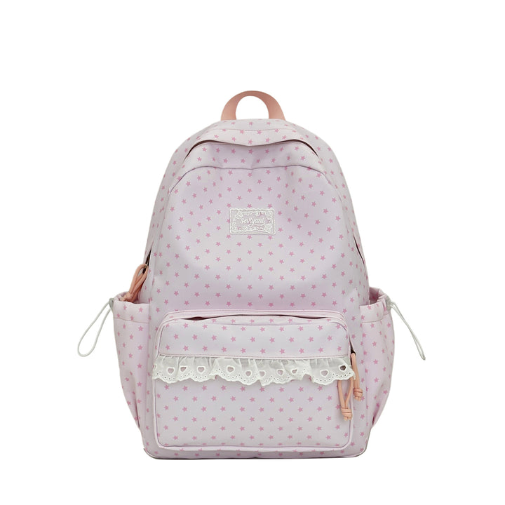 Playful Star-Printed Backpack Bowlift