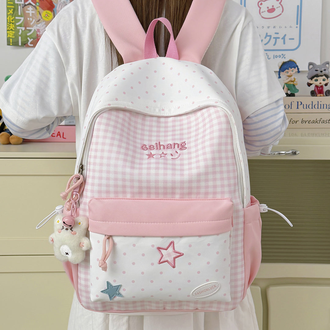 Stylish Patterned Backpack Bowlift