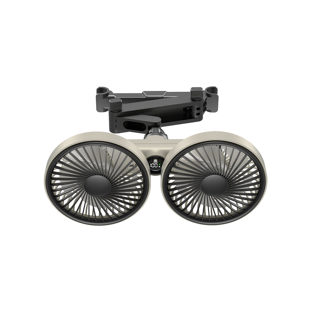 Unisex Dual-Head Adjustable Clip-On Cooling Fan Bowlift
