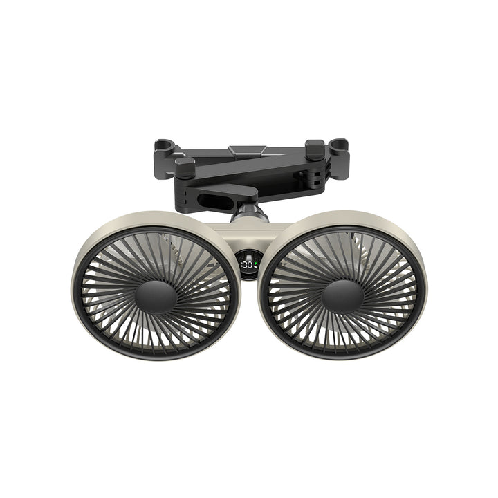 Unisex Dual-Head Adjustable Clip-On Cooling Fan Bowlift