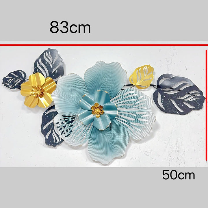 Floral Metal Wall Art Sculpture Bowlift