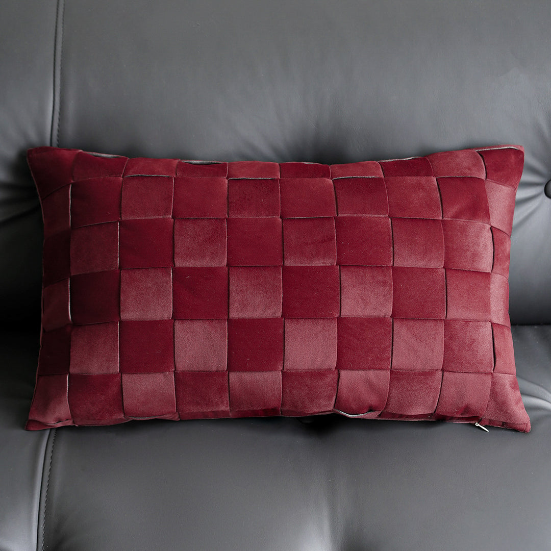Decorative cushion with floral patterns
