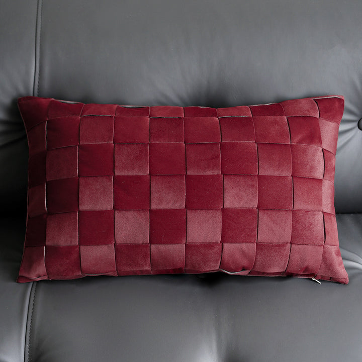 Decorative cushion with floral patterns