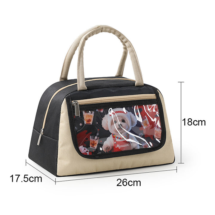Multifunctional Cooler Bag with Transparent Viewing Window Bowlift