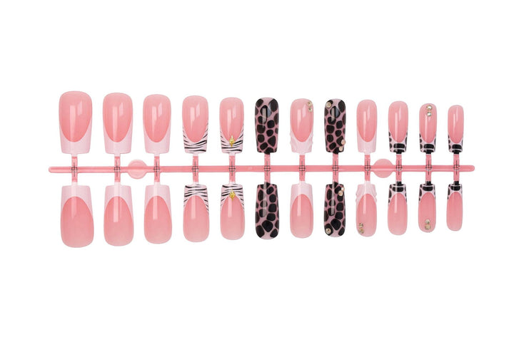 Acrylic nail set with modern animal designs Bowlift
