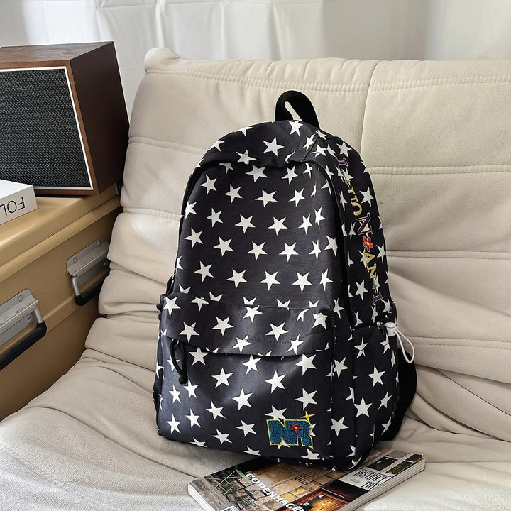 Stylish Star-Patterned Backpack Bowlift 1791204182
