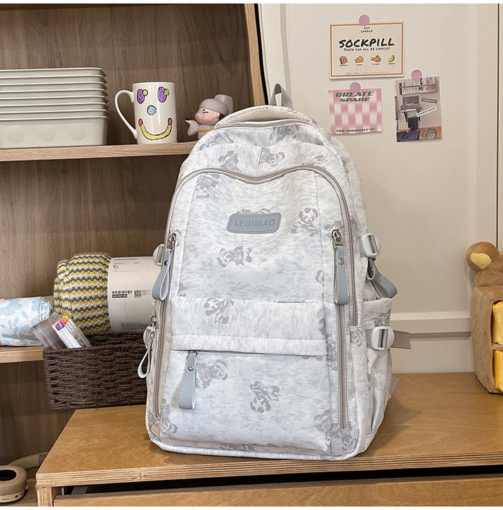 Casual Multi-Compartment School Backpack Bowlift