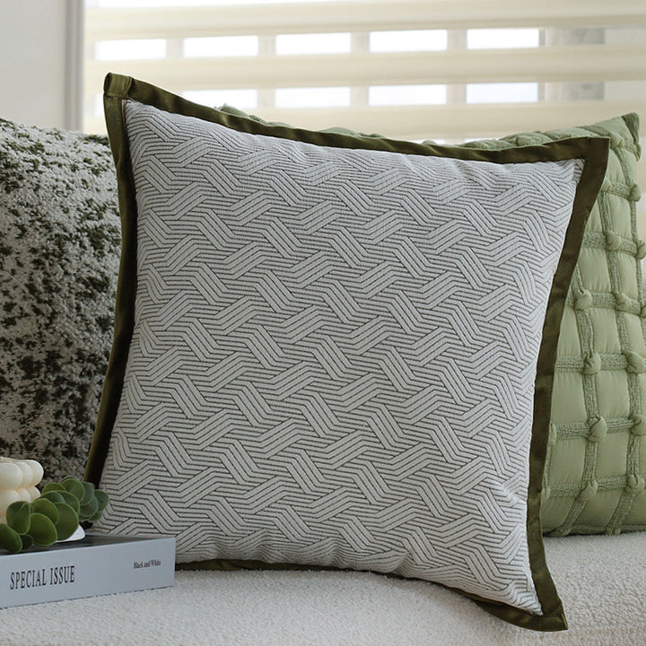 Patterned decorative cushion with textured chenille surface Bowlift