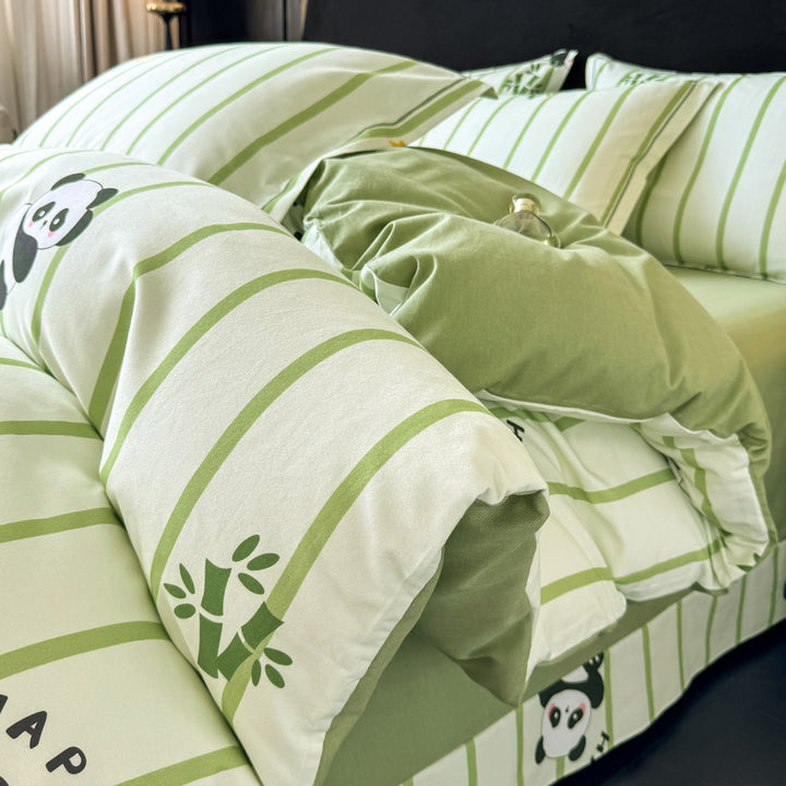 Textured Patchwork Bedding Set