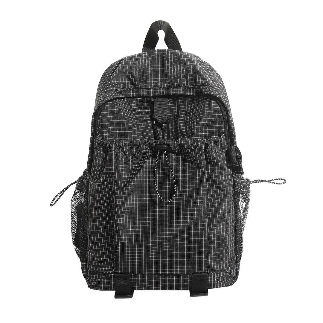Lightweight Checkerboard Pattern Backpack Bowlift