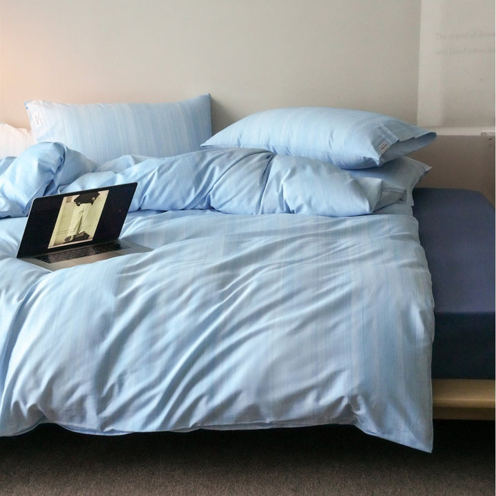 Luxury Cotton Sateen Duvet Cover Set with Pillowcases
