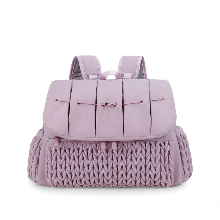 Fashionable backpack with braided design Bowlift