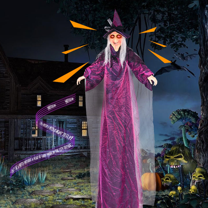 Spooky Animated Witch Decoration Bowlift