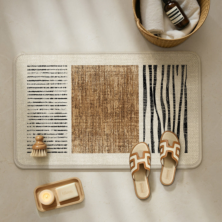 Modern Textured Bathroom Mat