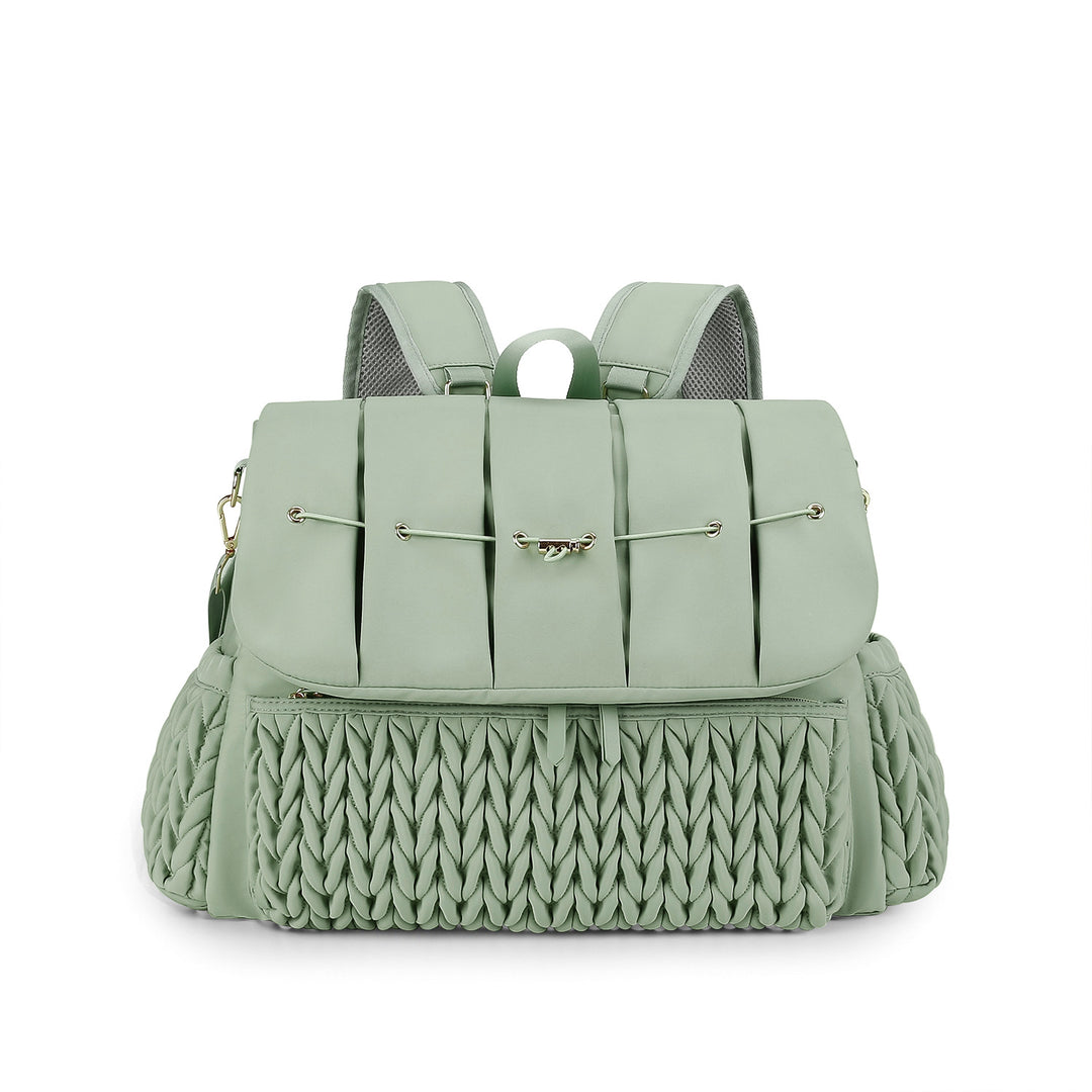 Fashionable backpack with braided design Bowlift