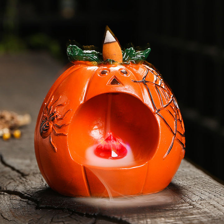 Halloween Theme Decorative Pumpkin Incense Holder