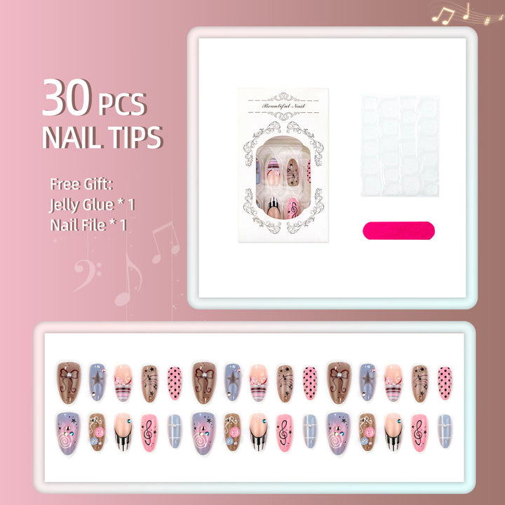 Creative Artistic Press-On Nail Art Set
