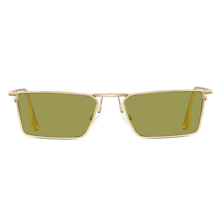 Fashionable sunglasses with rectangular metal frame Bowlift