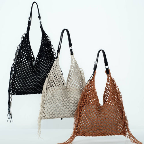 Trendy, Handcrafted Mesh Handbag Bowlift