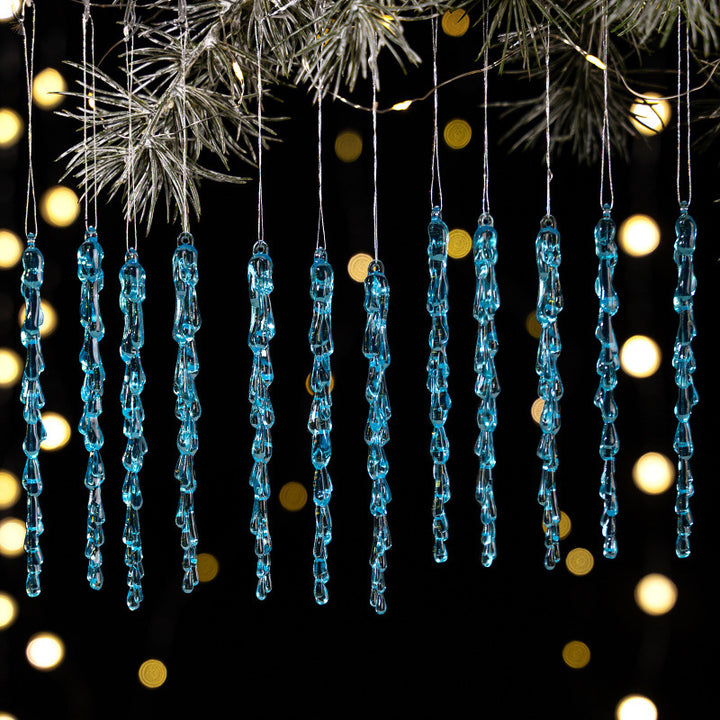 Decorative Christmas lights string with icicle design Bowlift