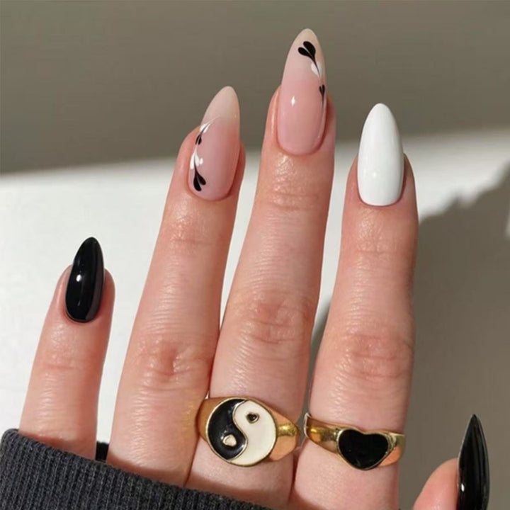 Artistic Pointed Gel Nail Extensions Bowlift