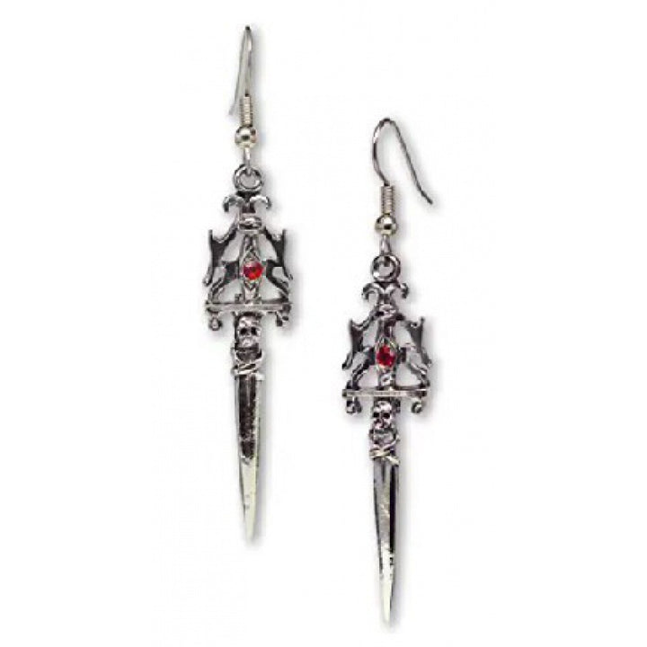 Gothic Statet Skull Earrings Bowlift