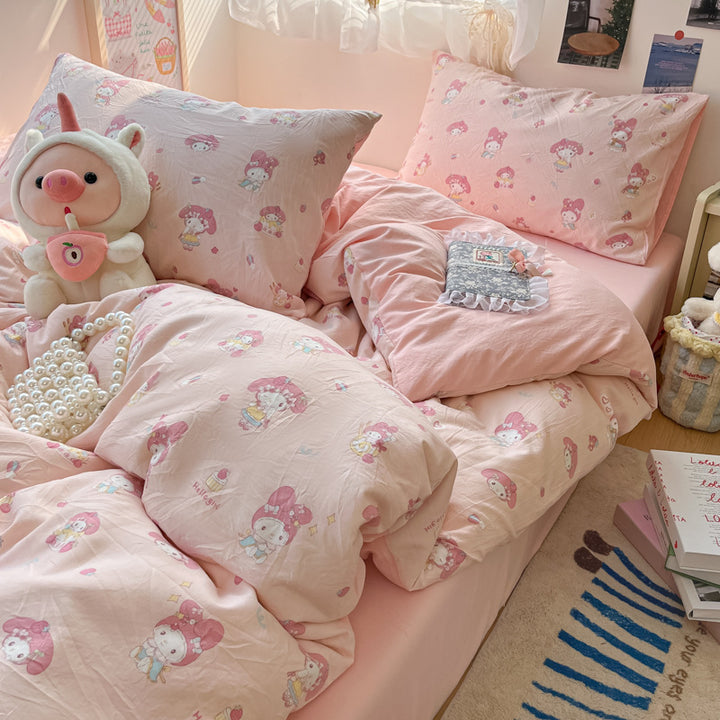 Children's Whimsical Cartoon-Themed Bedding Set