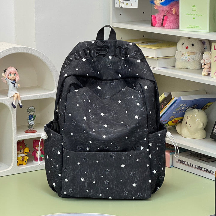 Stylish Star-Embellished Backpack Bowlift 1791205779